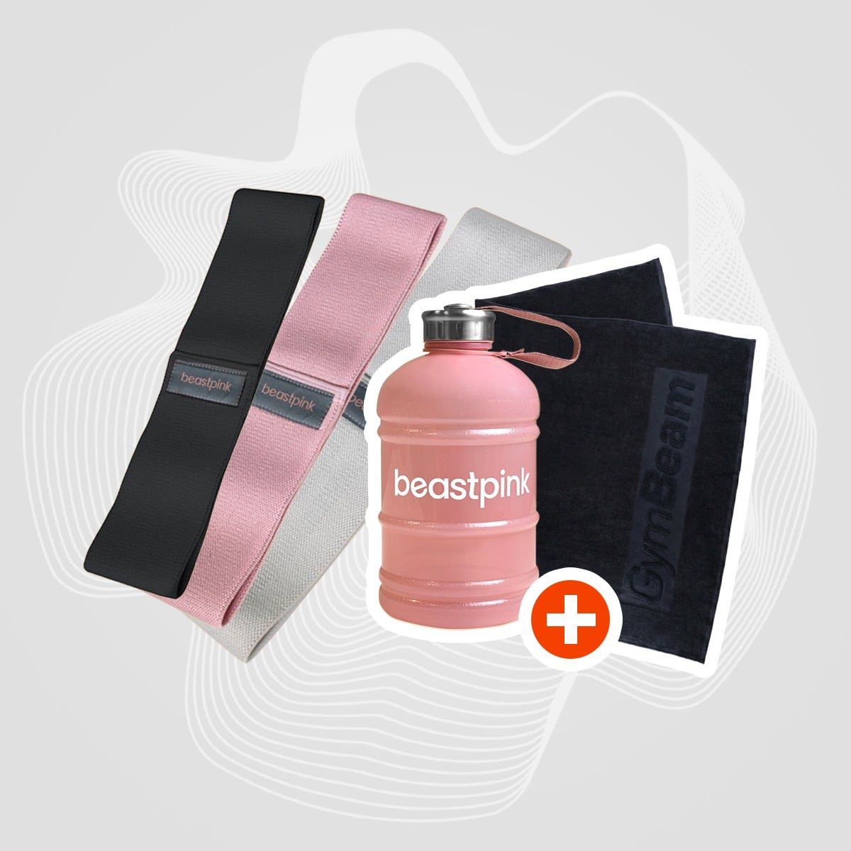 Booty Band Resistance Bands Set - Beast Pink + gifts