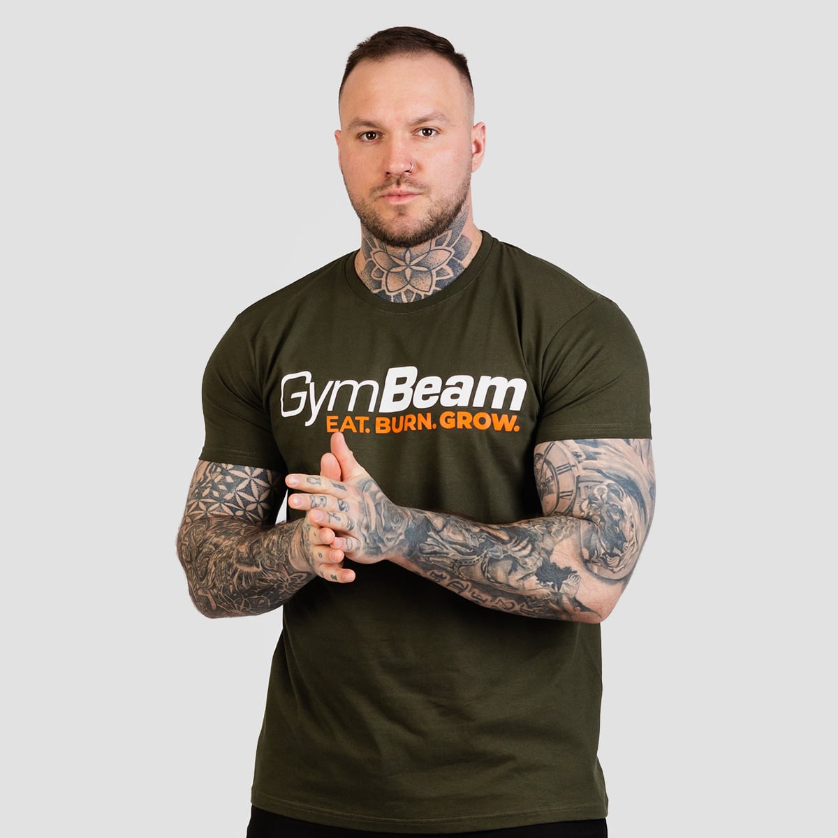 Grow T-Shirt Military Green - GymBeam