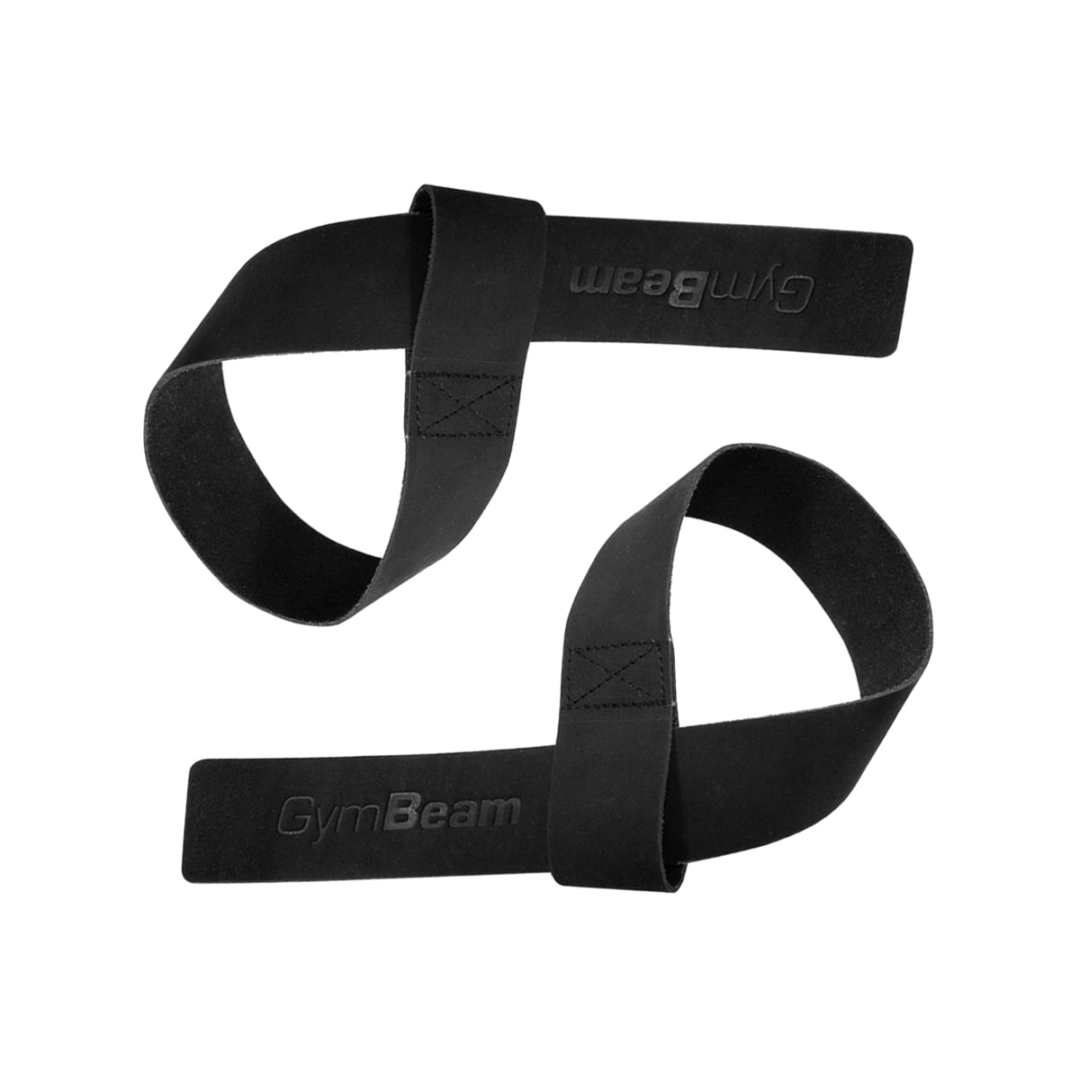 Leather Lifting Straps Black - GymBeam