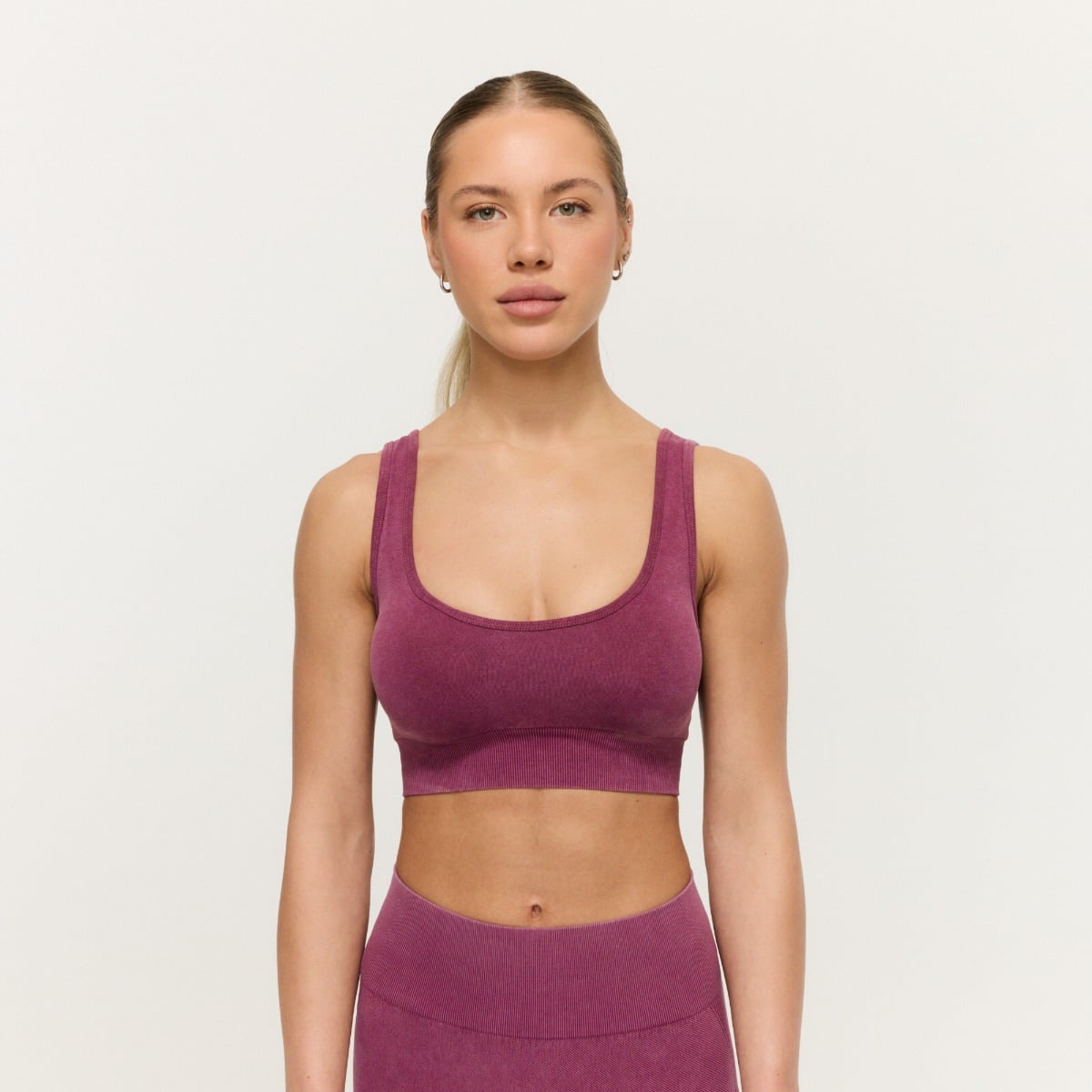 Lift Seamless Sports Bra Plum - GymBeam