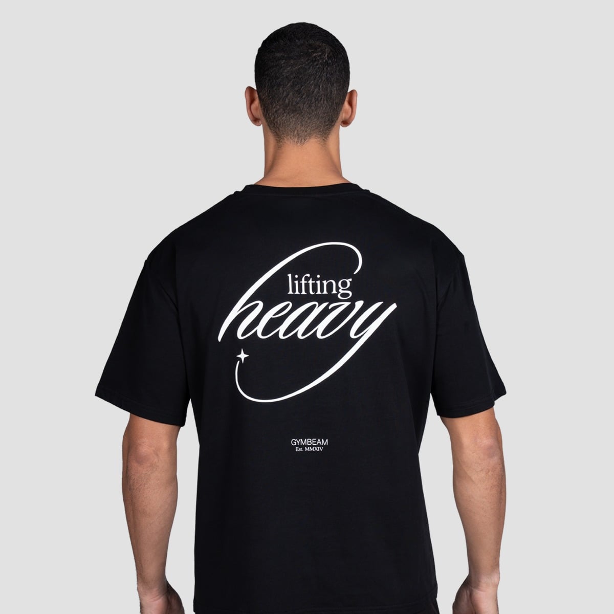 Lifting Heavy T-shirt Black - GymBeam