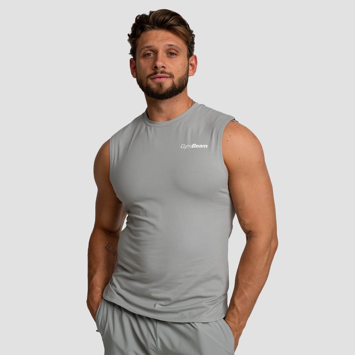 Men‘s TRN Tank Top Grey - GymBeam