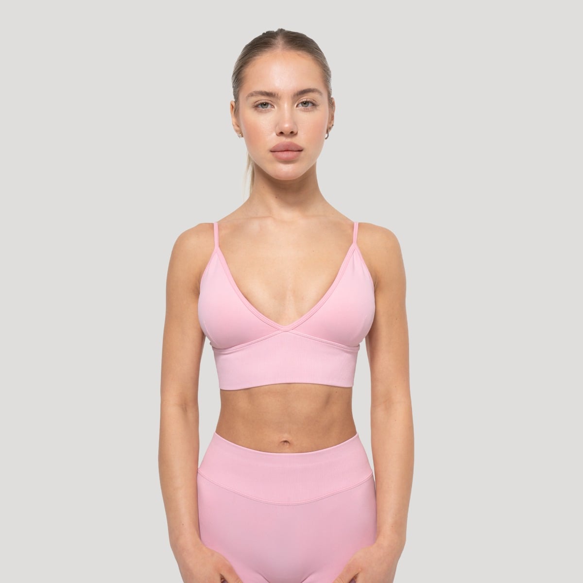 Luma Sports Bra Baby Pink - GymBeam