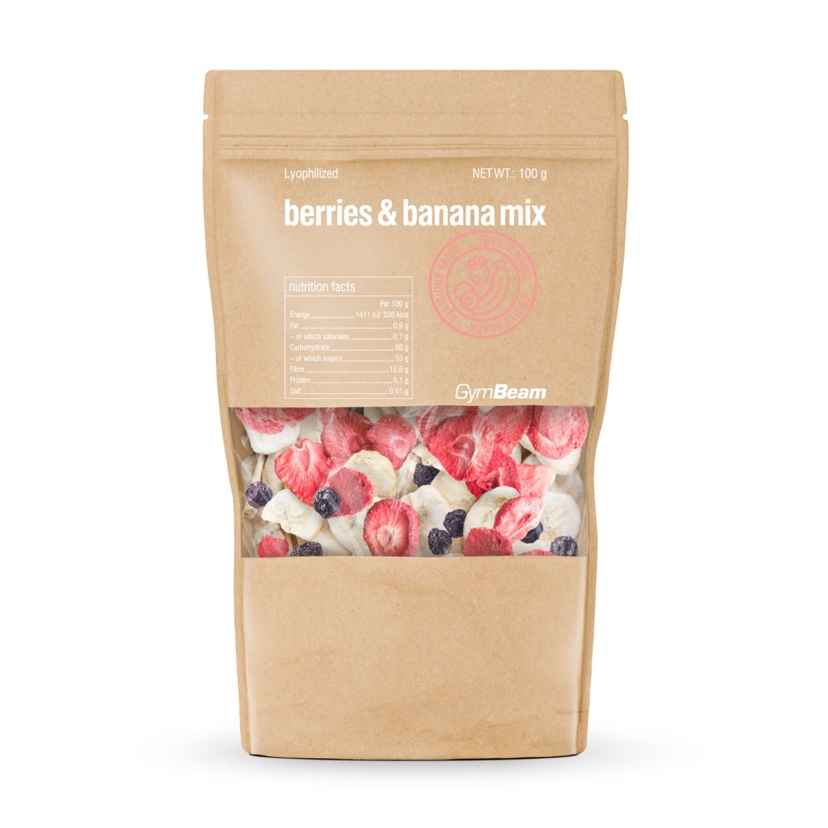 Lyophilized Berries and Banana Mix - GymBeam
