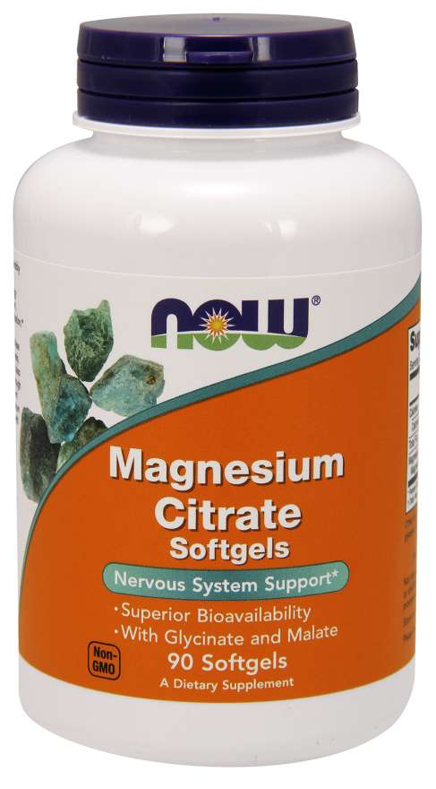 Magnesium Citrate Softgel Capsules - NOW Foods