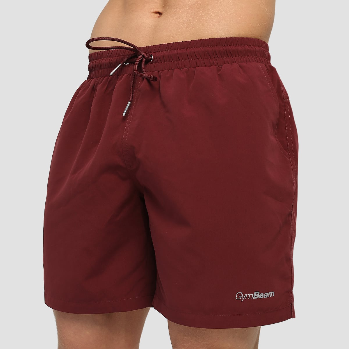 Men‘s Swim Shorts Burgundy - GymBeam