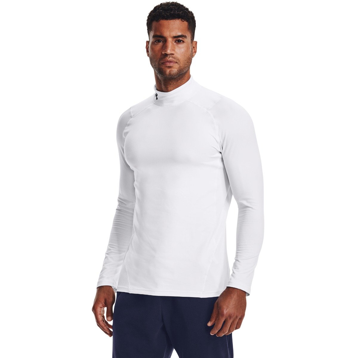 Under Armour Mens Cg Mock Fitted Long-Sleeve Shirt 