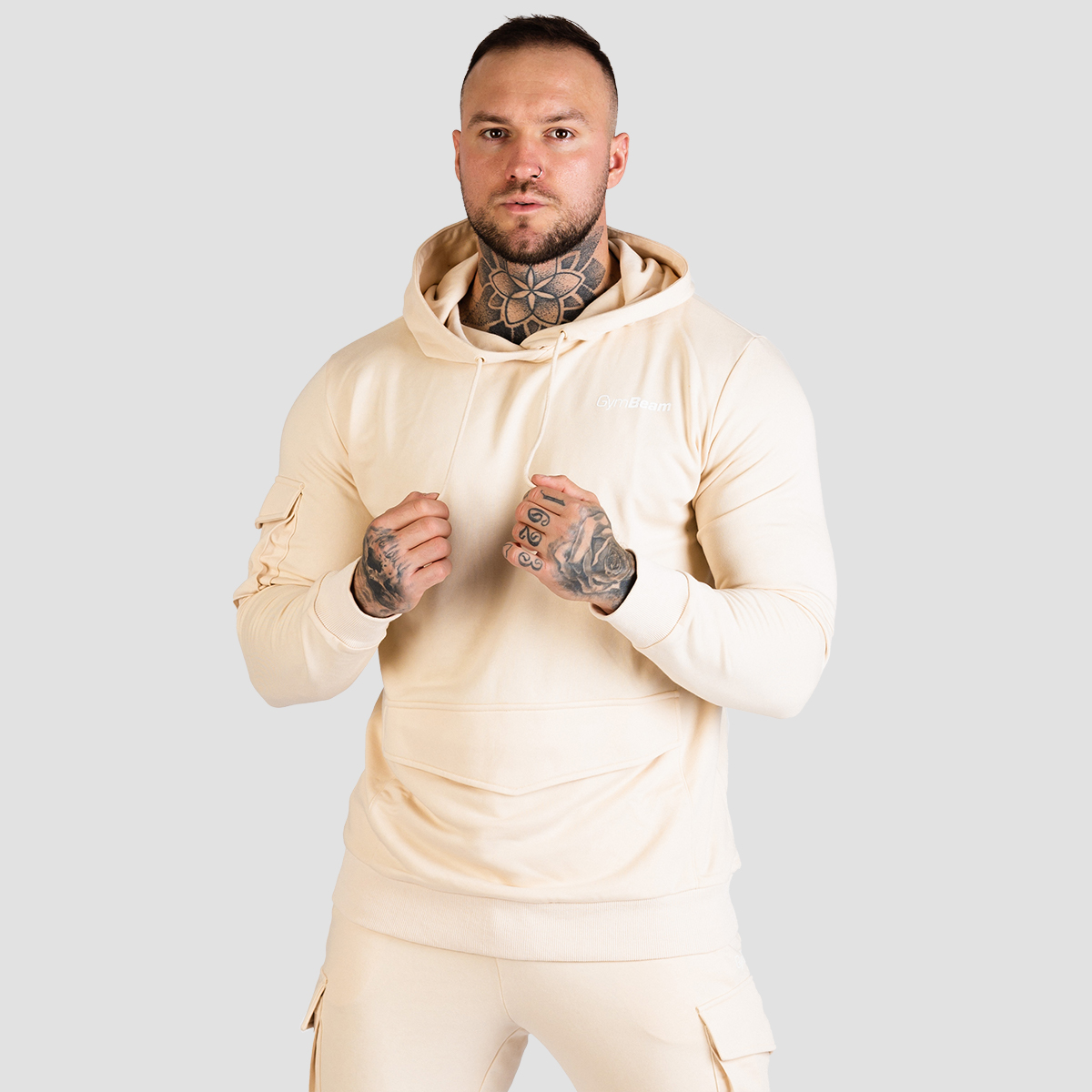 TRN Hoodie Sand - GymBeam
