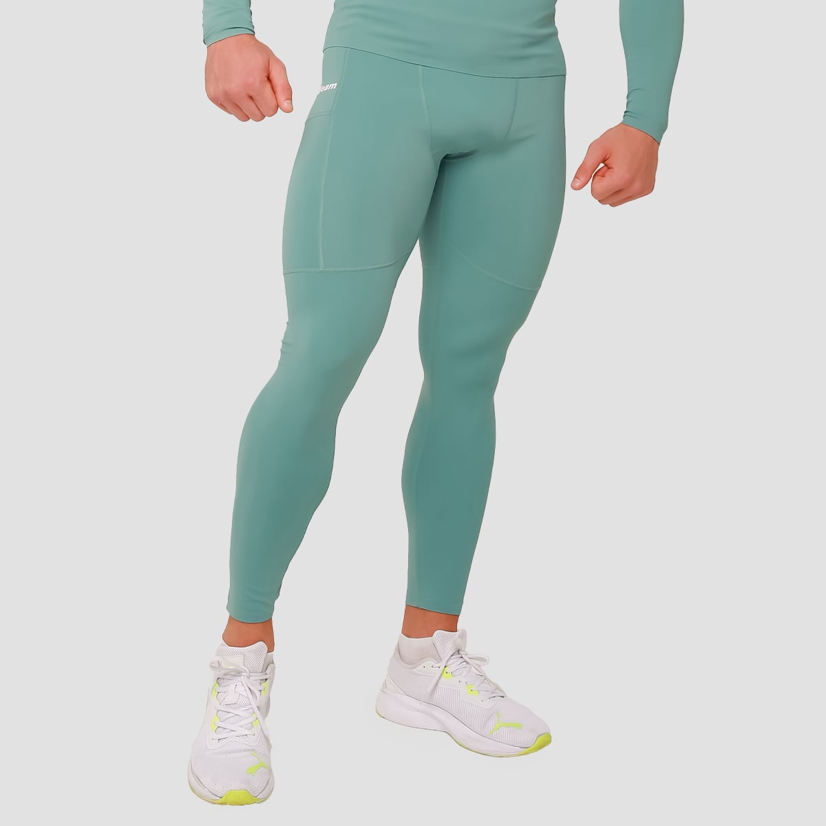 High Compression Leggings Blue - GymBeam