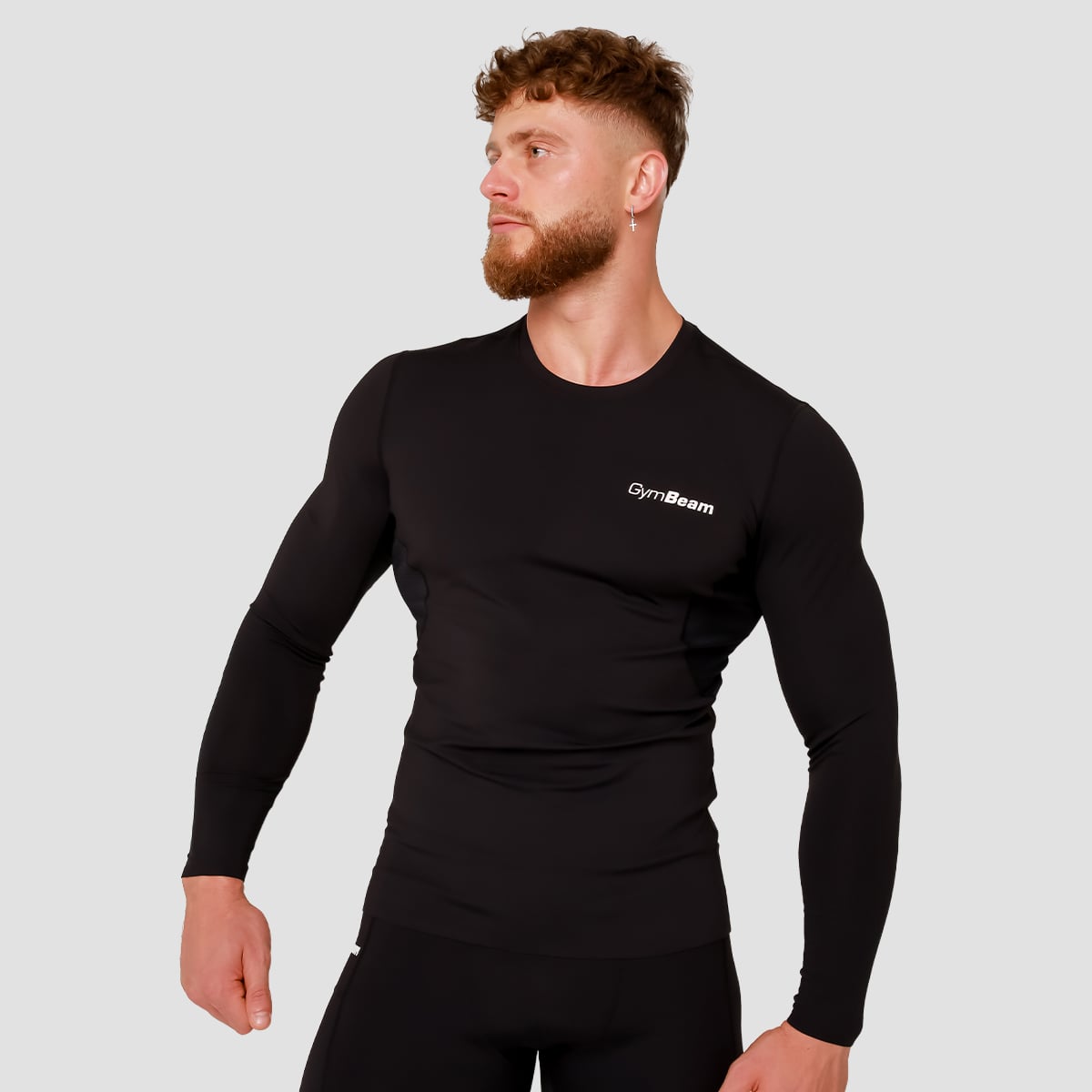 High Compression Long Sleeve T-Shirt Black - GymBeam