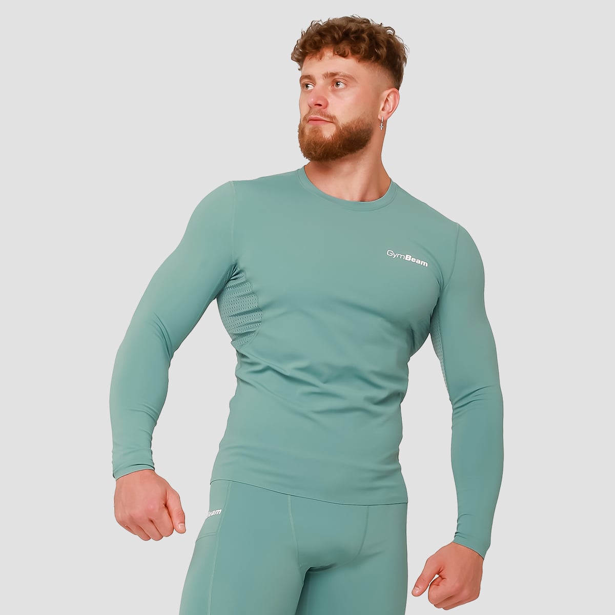 High Compression Long Sleeve T-Shirt Blue - GymBeam