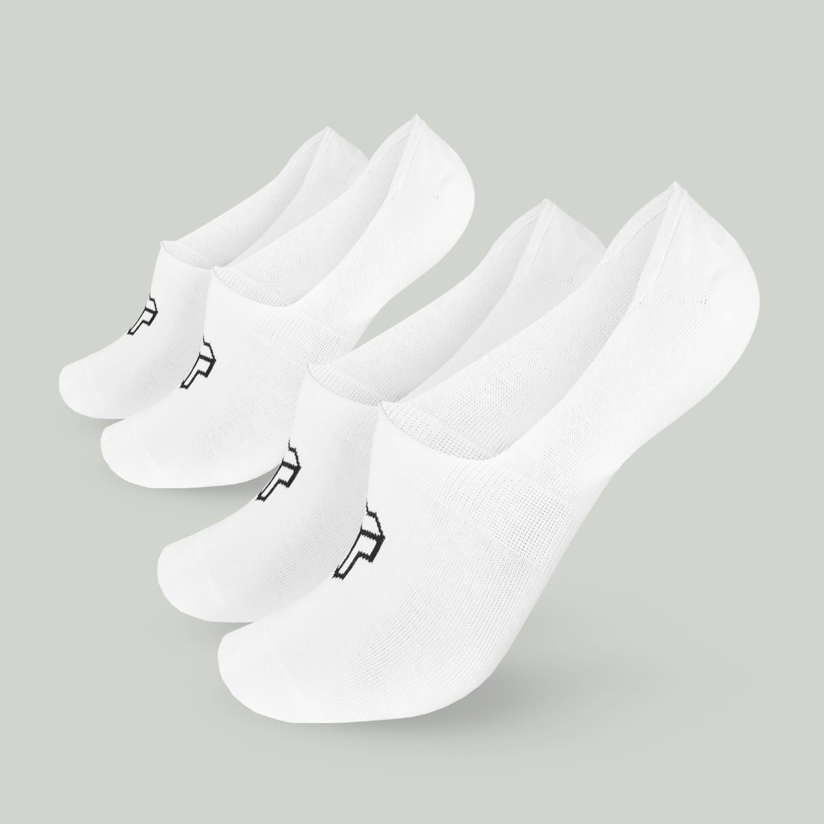 No-Show Socks 2Pack White - STRIX
