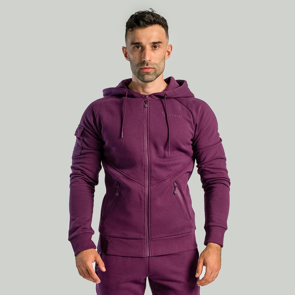Nova Zip Up Hoodie Plum - STRIX