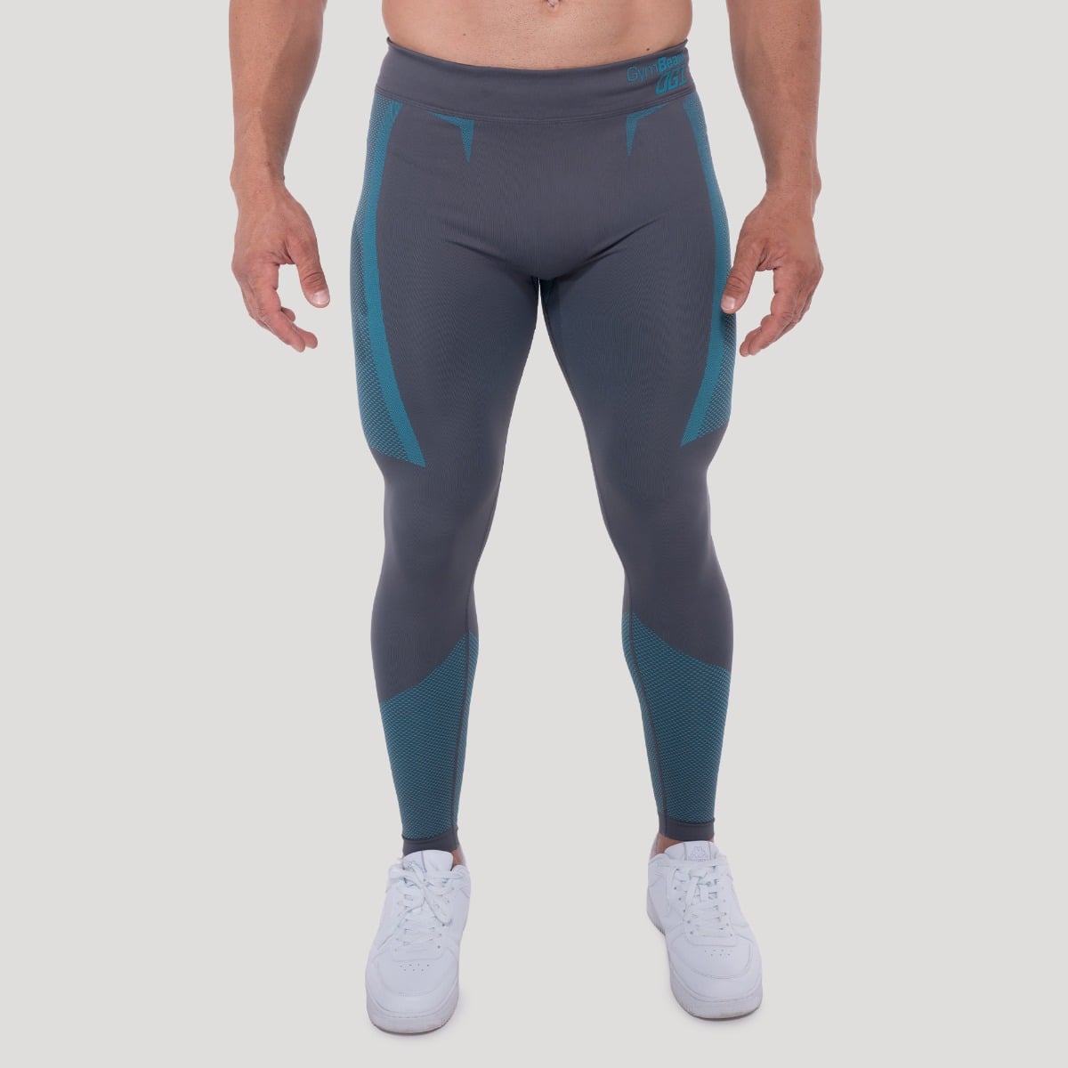 OG1 Seamless Leggings Grey/Blue - GymBeam