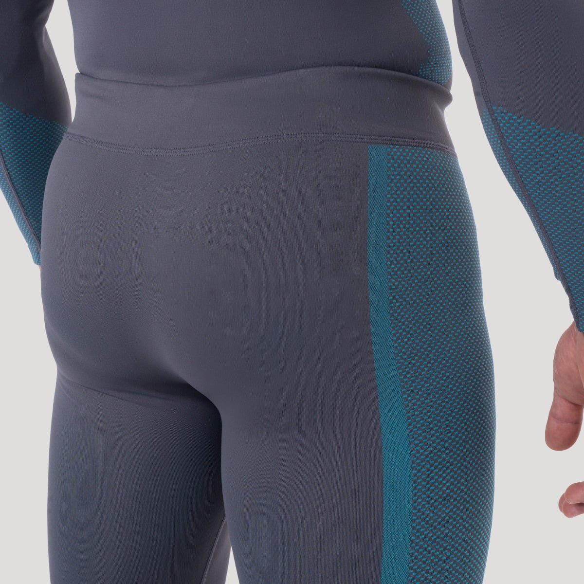 OG1 Seamless Leggings Grey/Blue - GymBeam