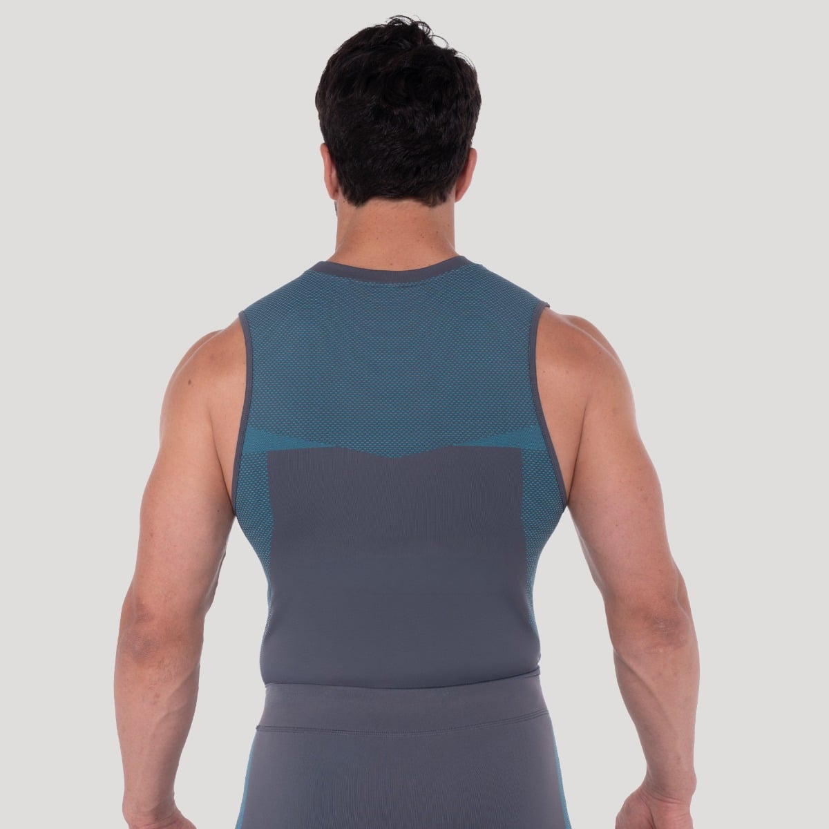 OG1 Seamless Tanktop Grey/Blue - GymBeam