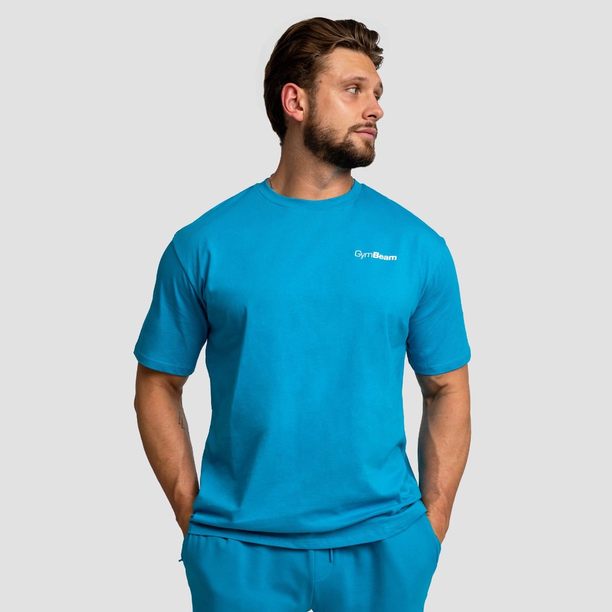 Limitless Oversized T-shirt Aquamarine - GymBeam