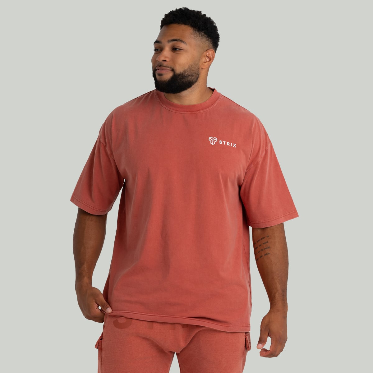 Oversized Washed T-Shirt Terra - STRIX