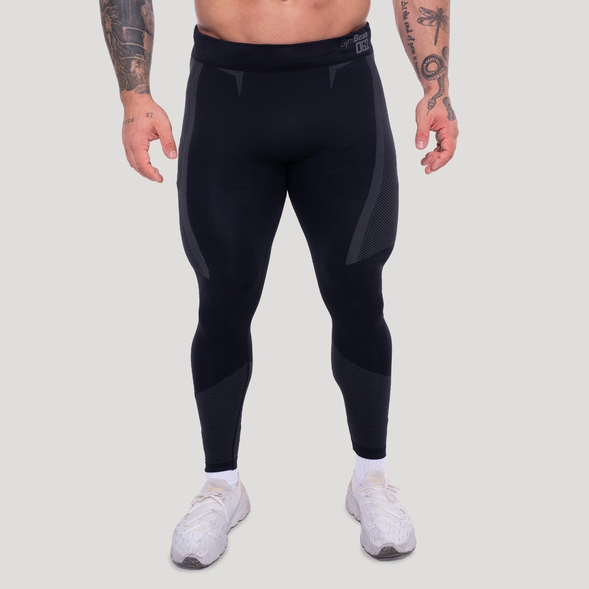 OG1 Seamless Leggings Black/Grey - GymBeam