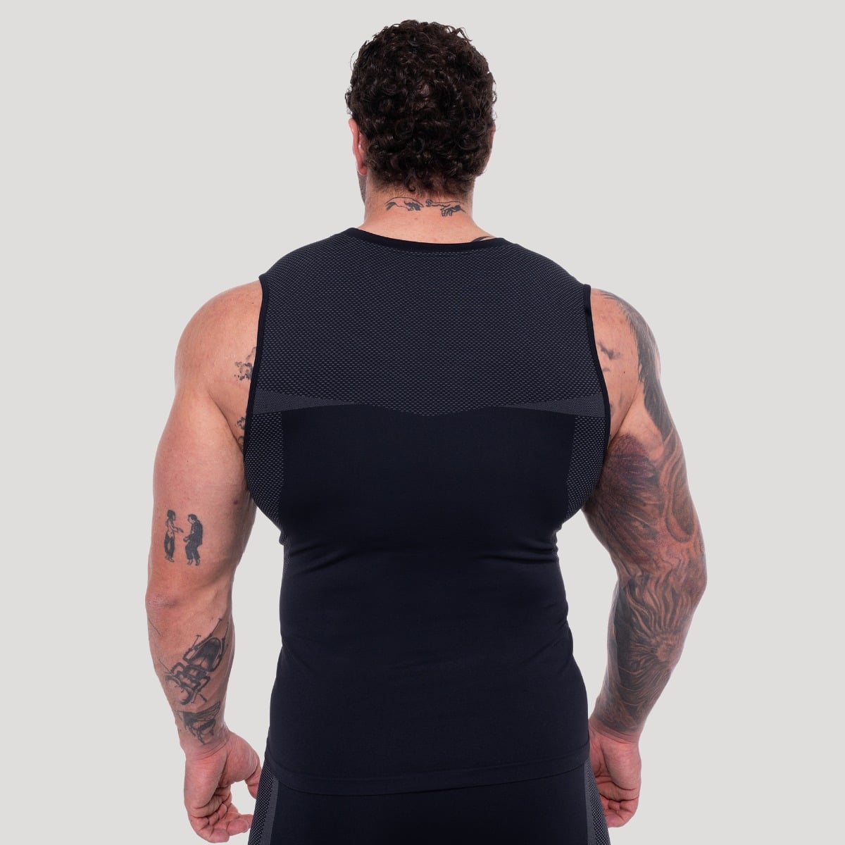 OG1 Seamless Tanktop Black/Grey - GymBeam