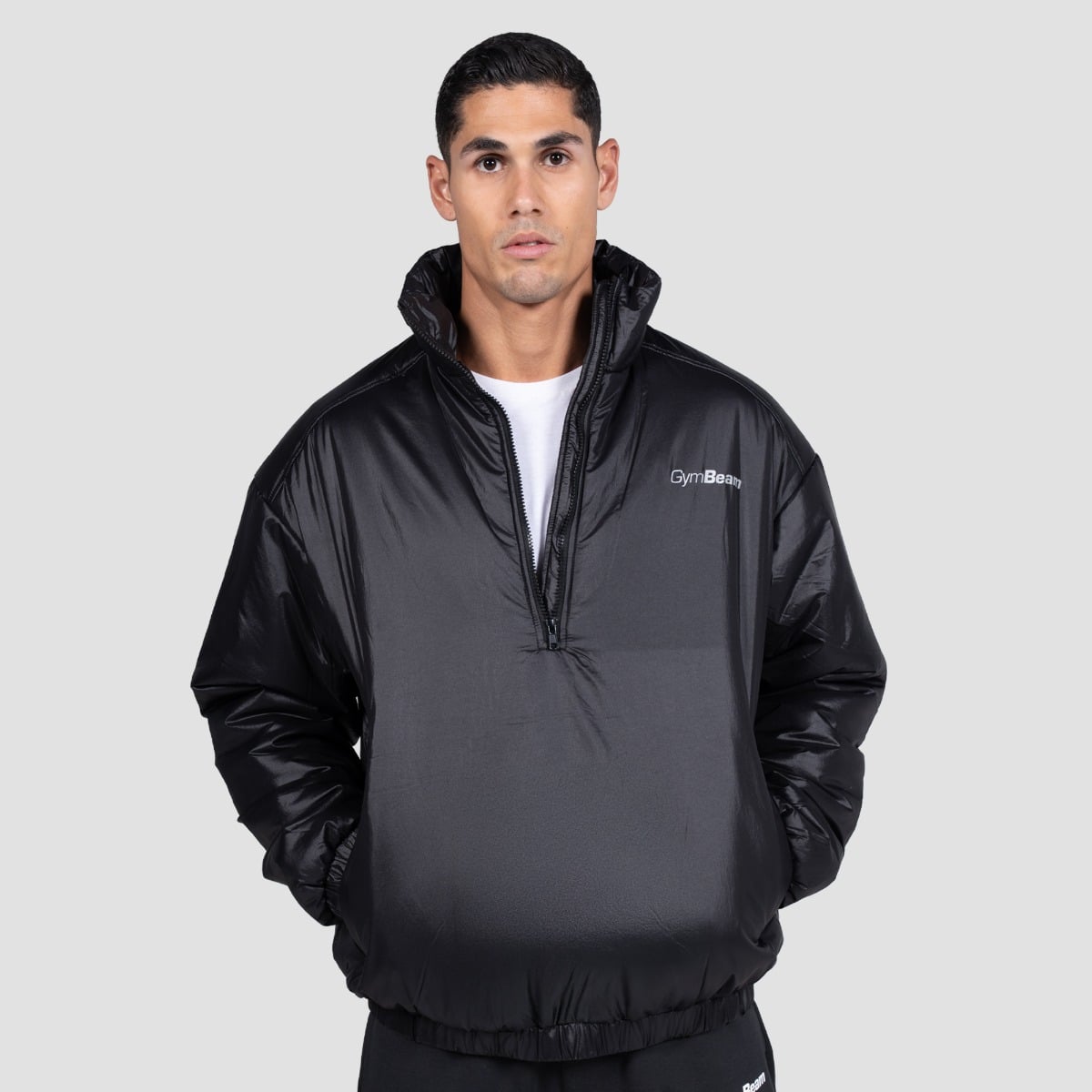 Prime 1/2 Zip Jacket Black - GymBeam