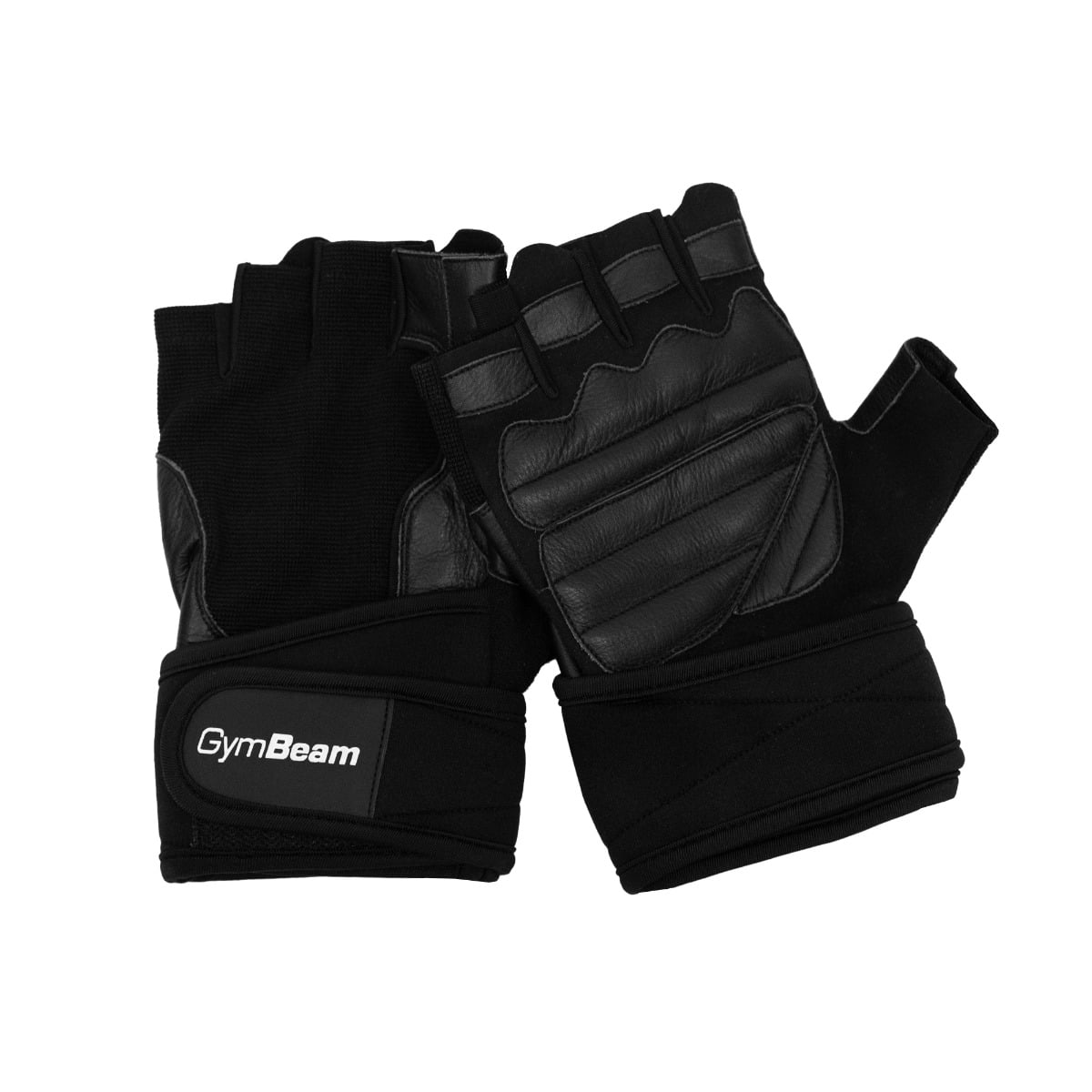 Pro WristWrap Fitness Gloves Black - GymBeam