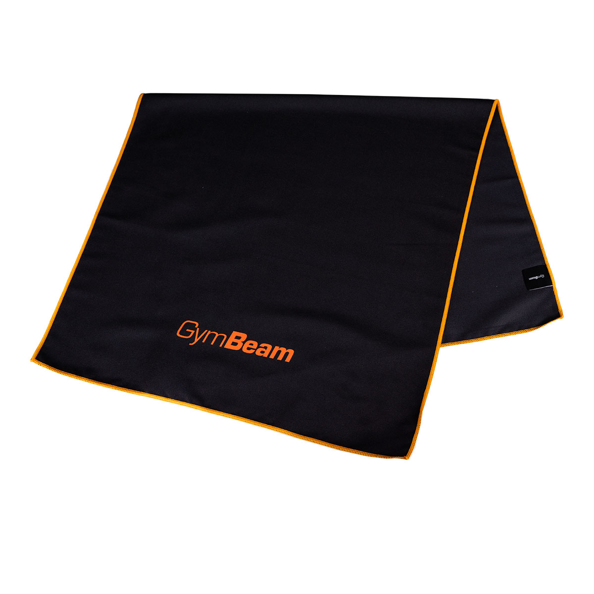 Quick-Drying Sports Towel Black/Orange - GymBeam