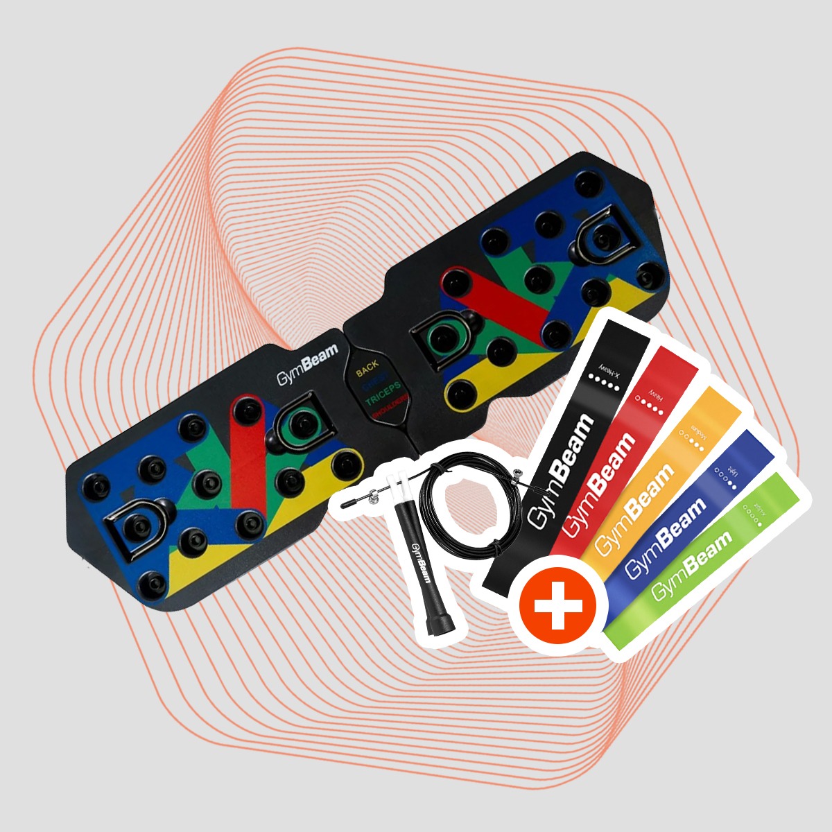 Multifunctional Push-Up Board - GymBeam + gifts