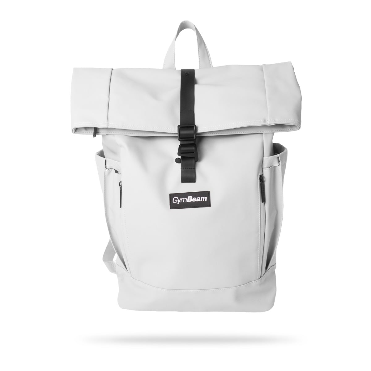 Rolltop Backpack White - GymBeam