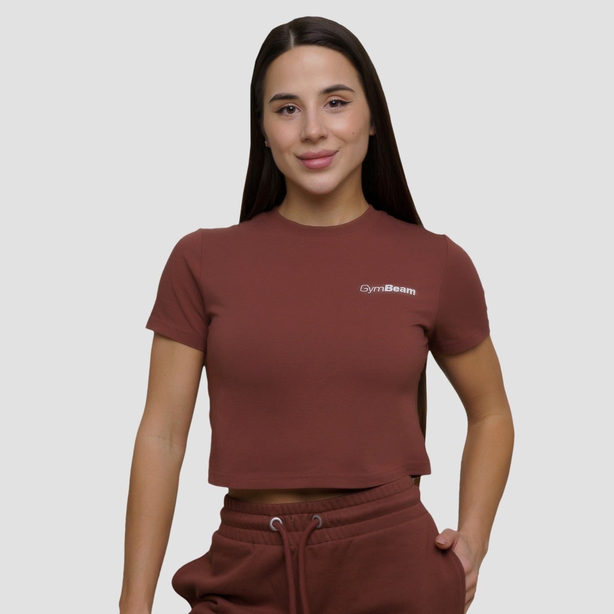 Women‘s Agile Cropped T-Shirt Agile Root - GymBeam