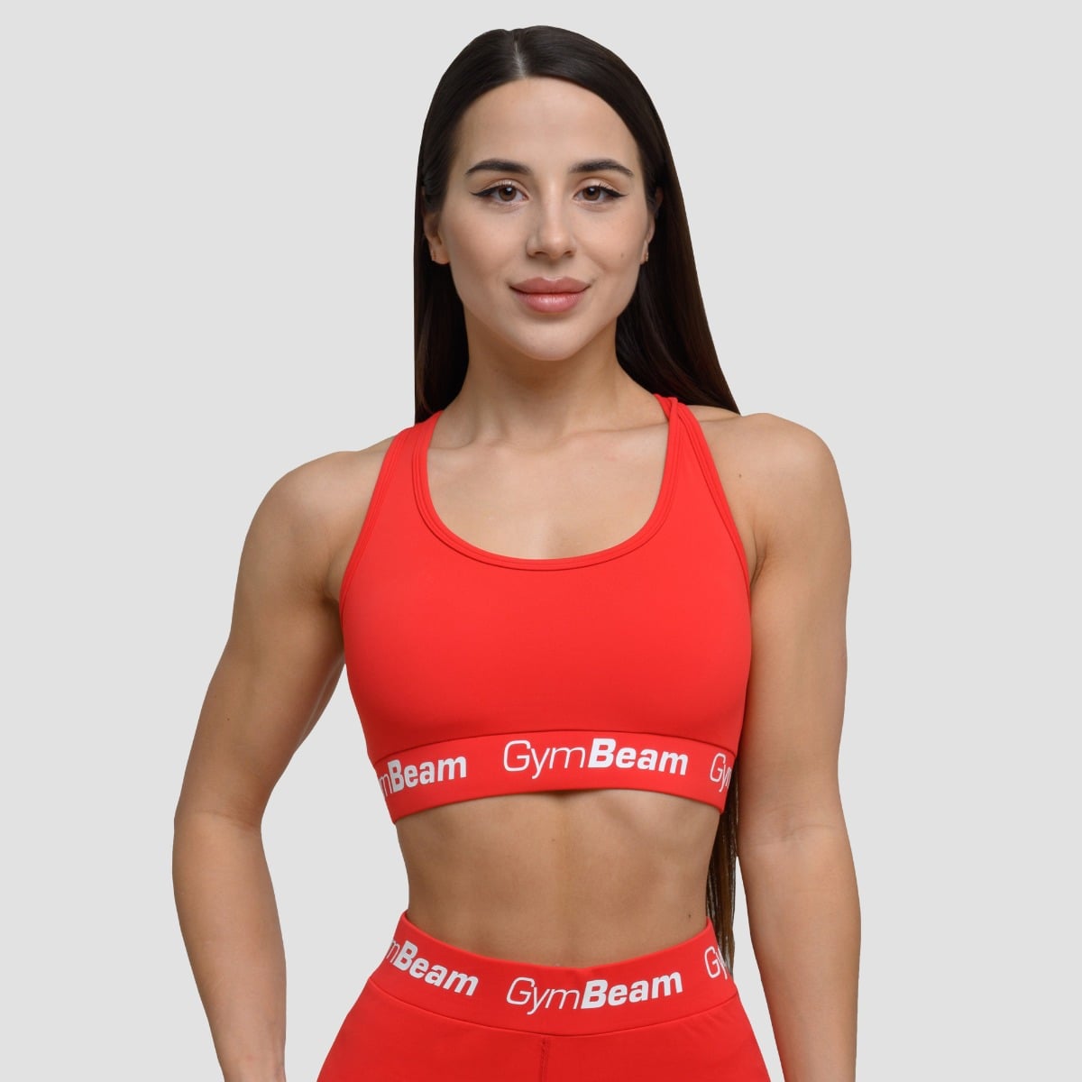 Women‘s Simple Bra Rouge Red - GymBeam