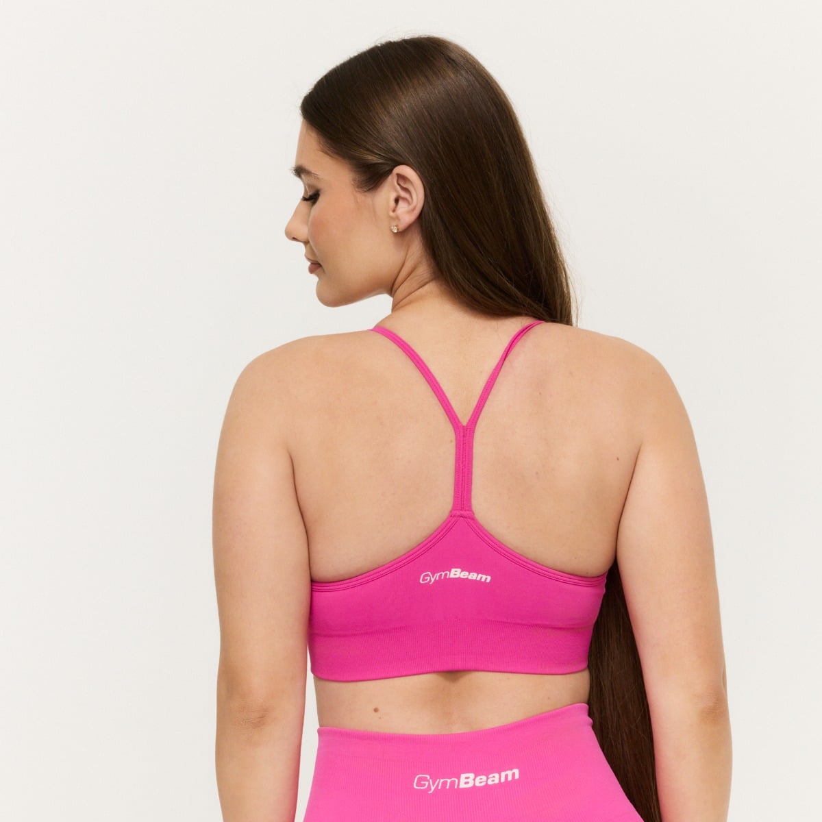 Sculpt Seamless Sports Bra Rose - GymBeam