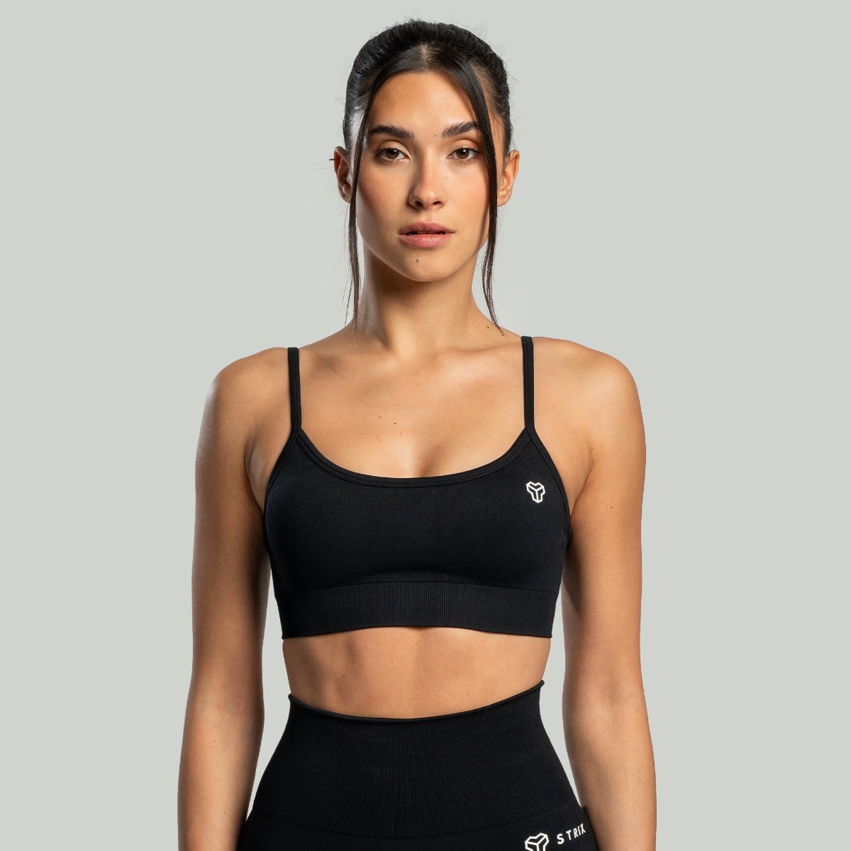 Seamless String Sports Bra Black - STRIX