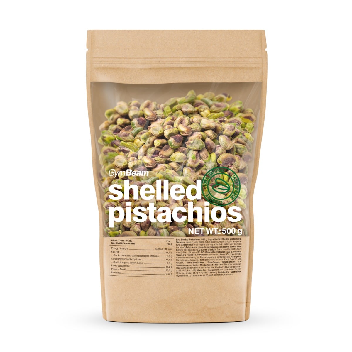 Shelled Pistachios - GymBeam