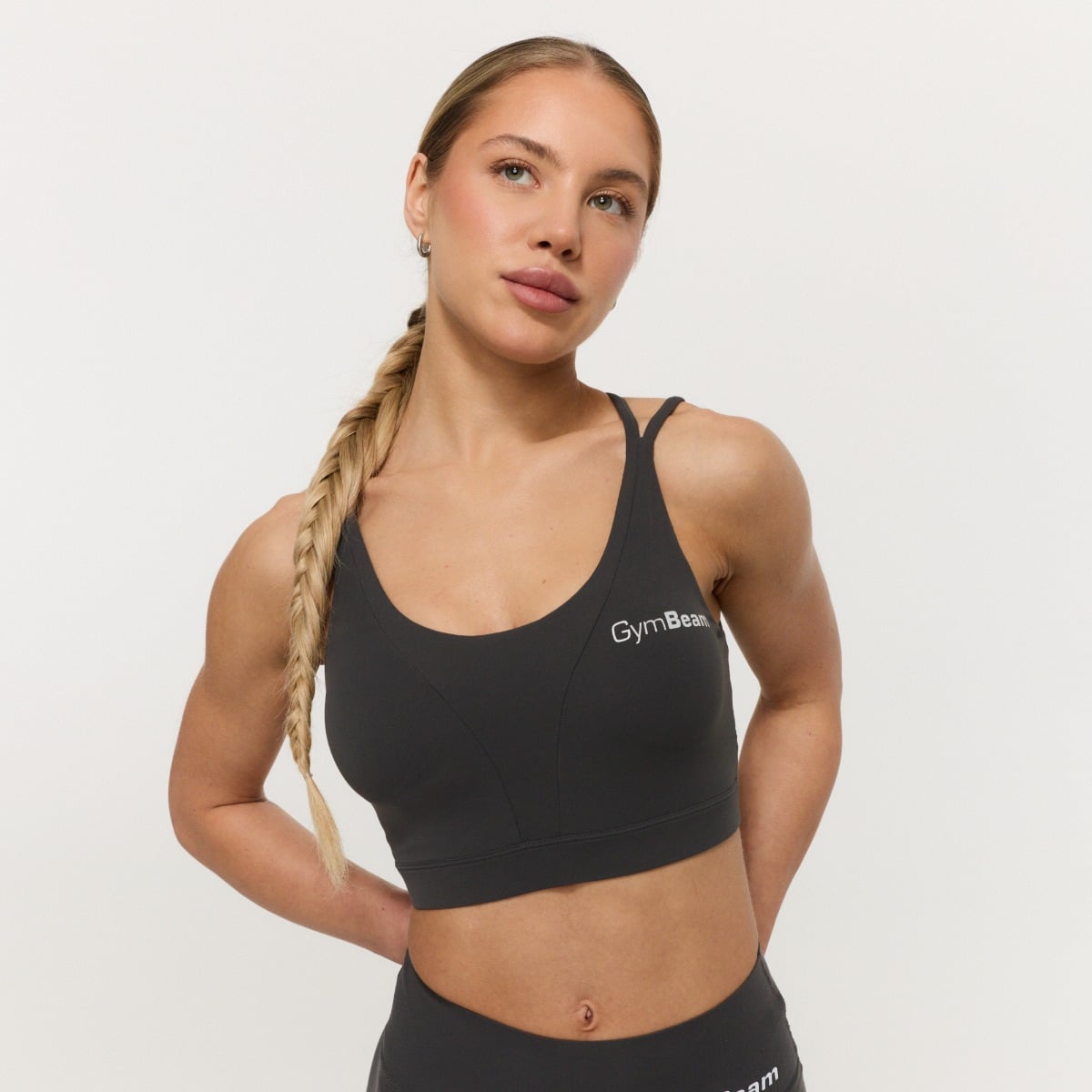 BEAT Sports Bra Charcoal - GymBeam