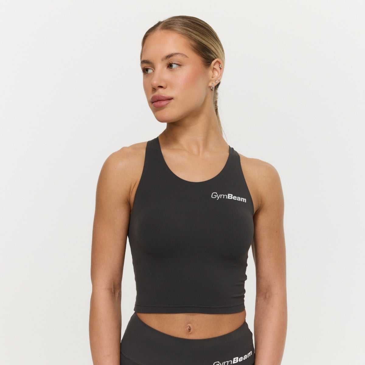 Women‘s BEAT Sports Top Charcoal - GymBeam