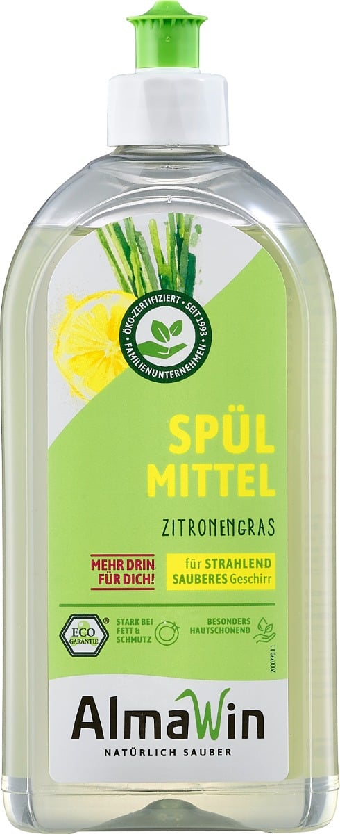 Liquid dishwashing detergent Lemongrass 500 ml - AlmaWin