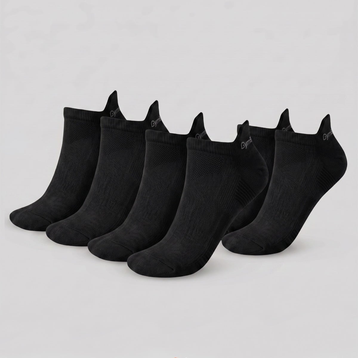 Tab Socks 3Pack Black - GymBeam
