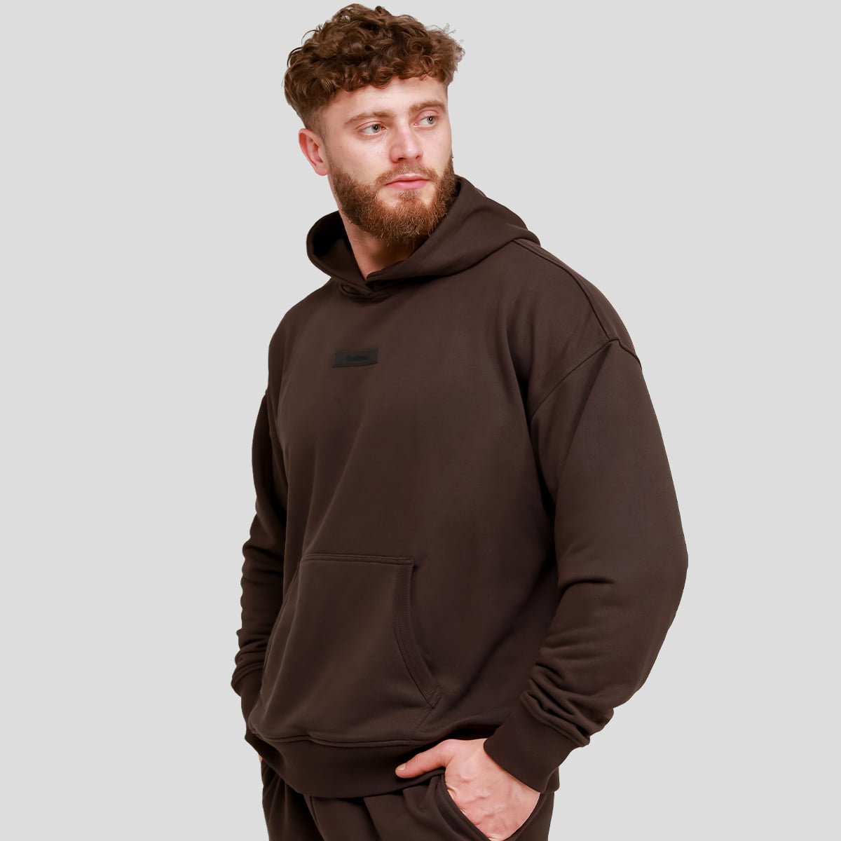 Unstoppable Hoodie Brown - GymBeam