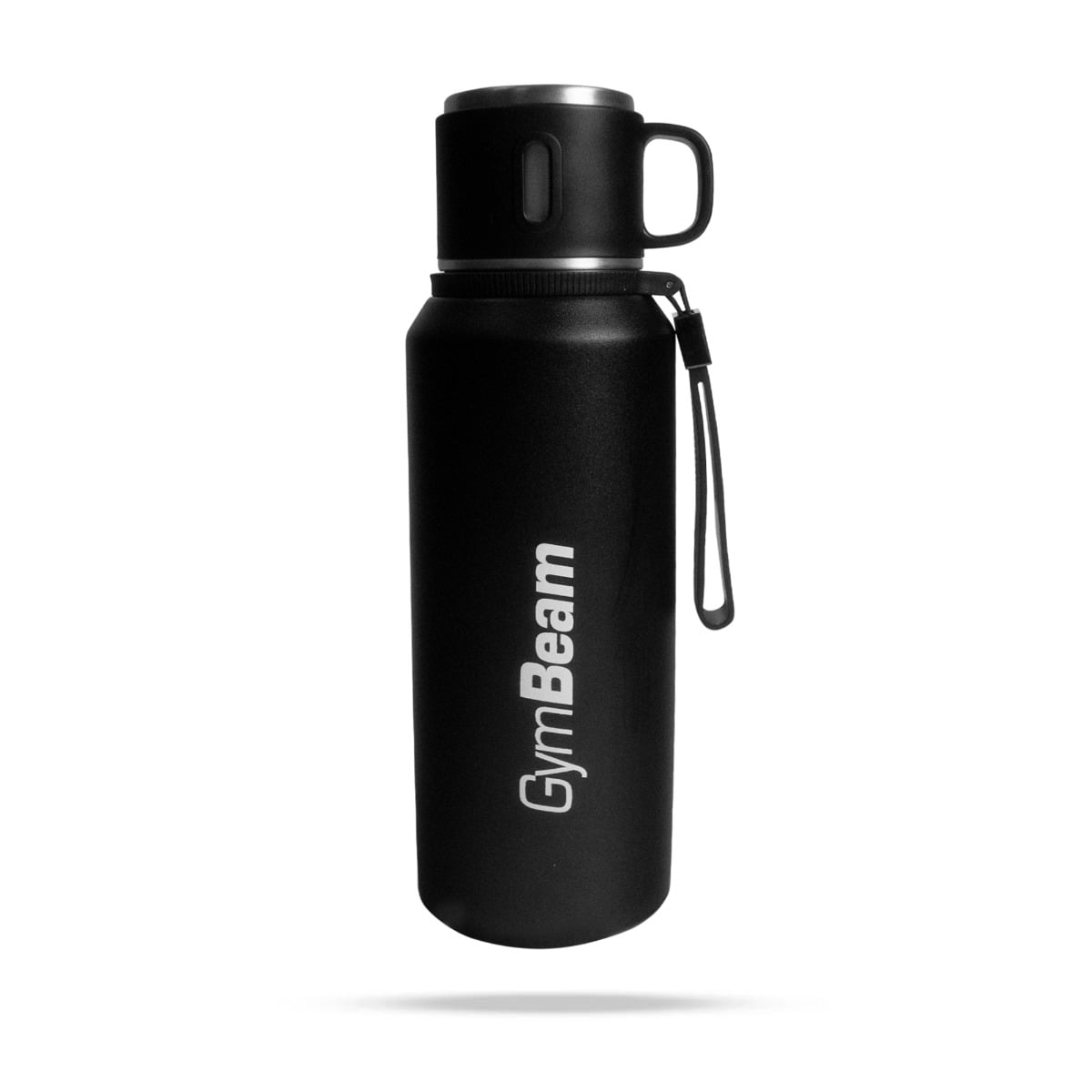 Steel Vacuum Flask Black 1000 ml - GymBeam