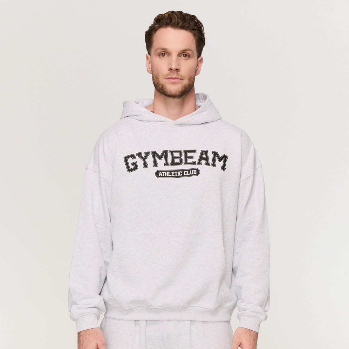 Varsity Hoodie Grey - GymBeam