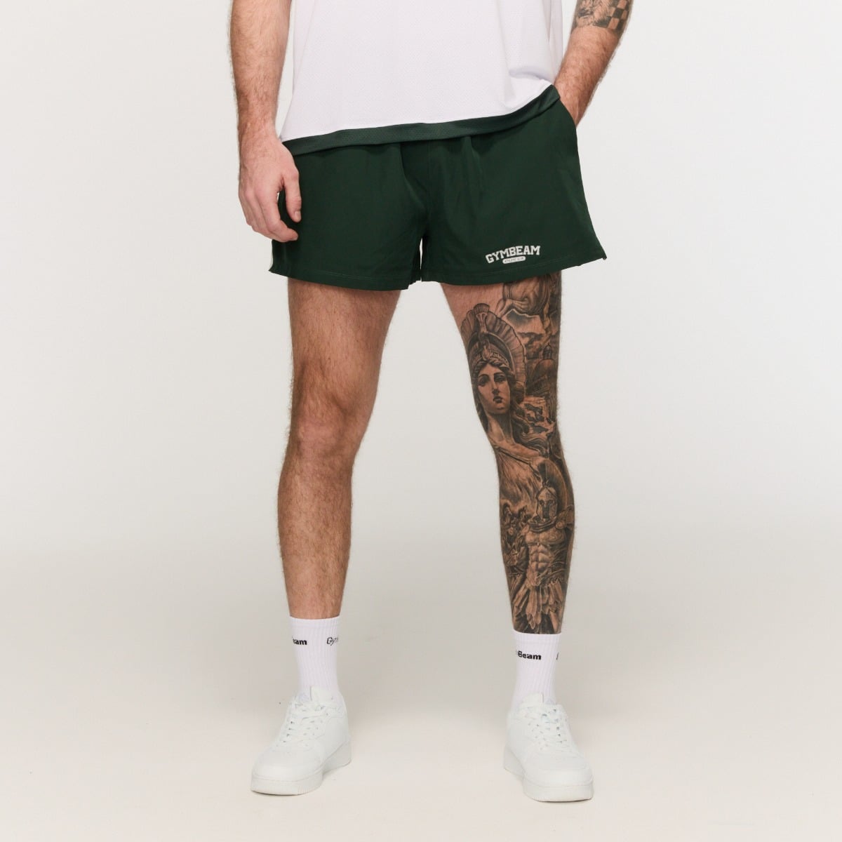Varsity Shorts Green - GymBeam