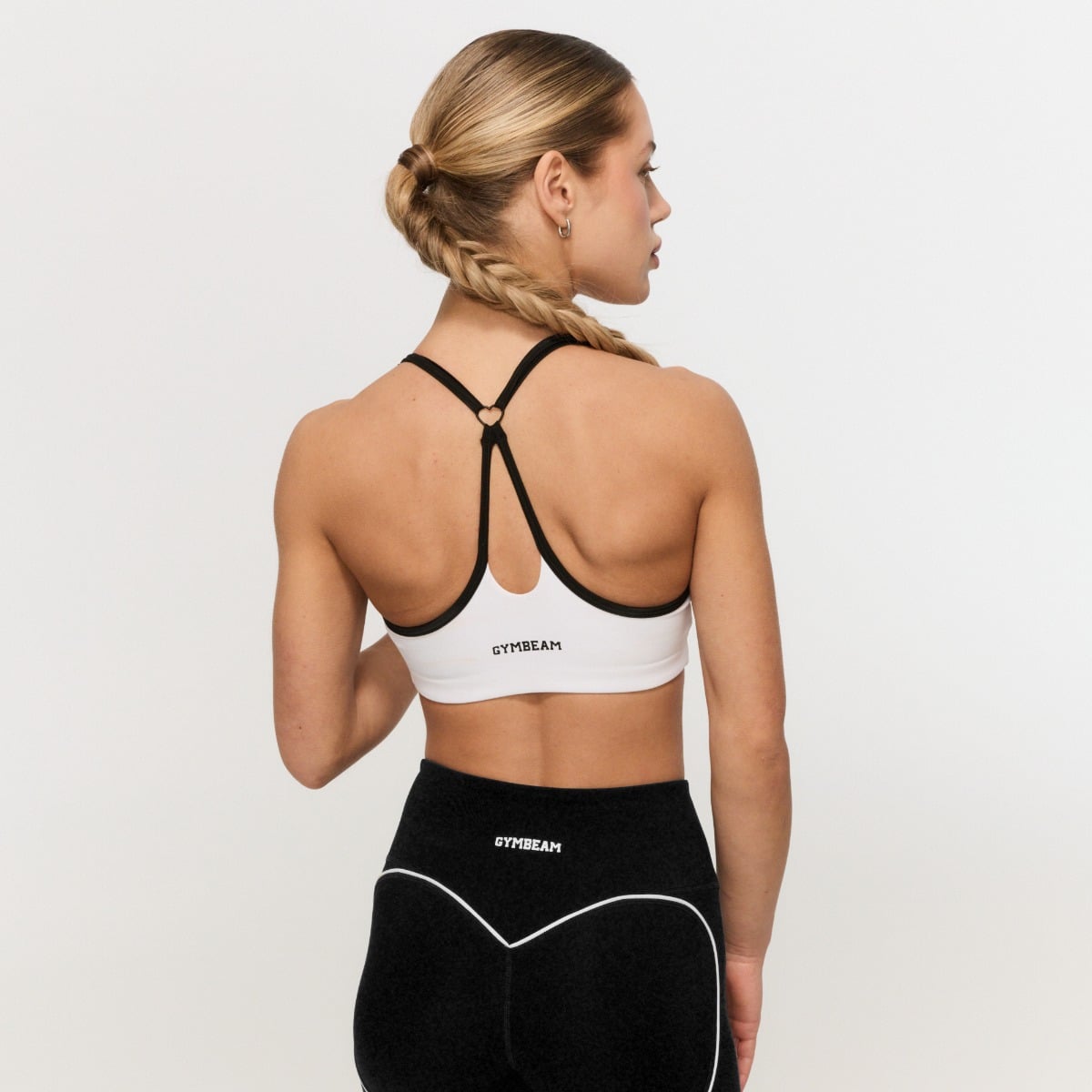 Varsity Sports Bra White - GymBeam