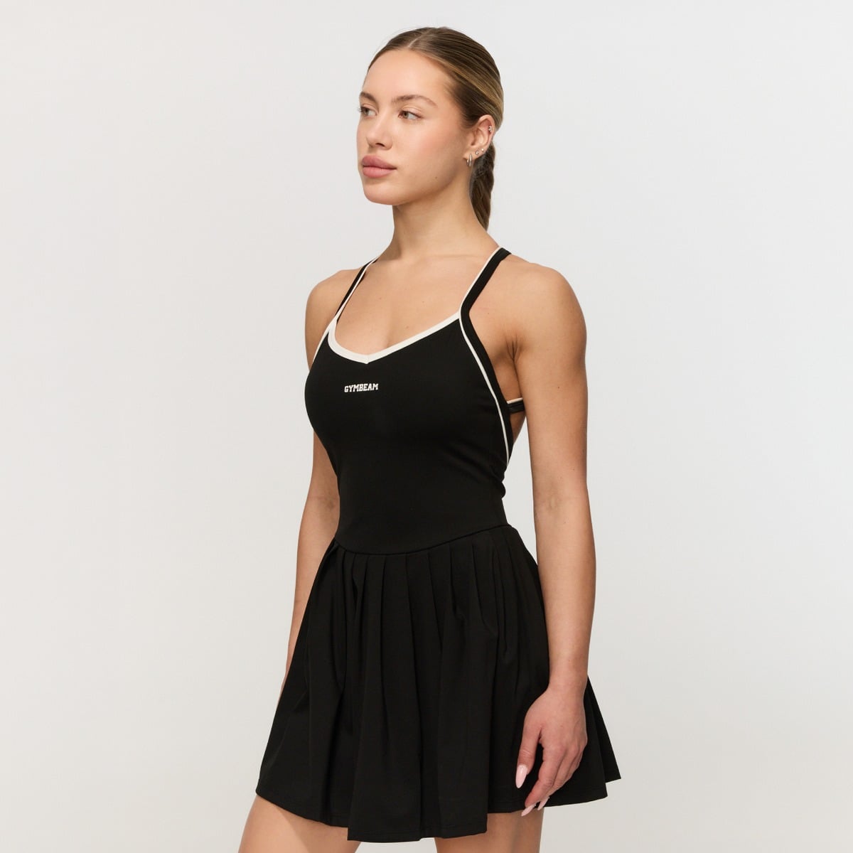 Varsity Sports Dress Black - GymBeam