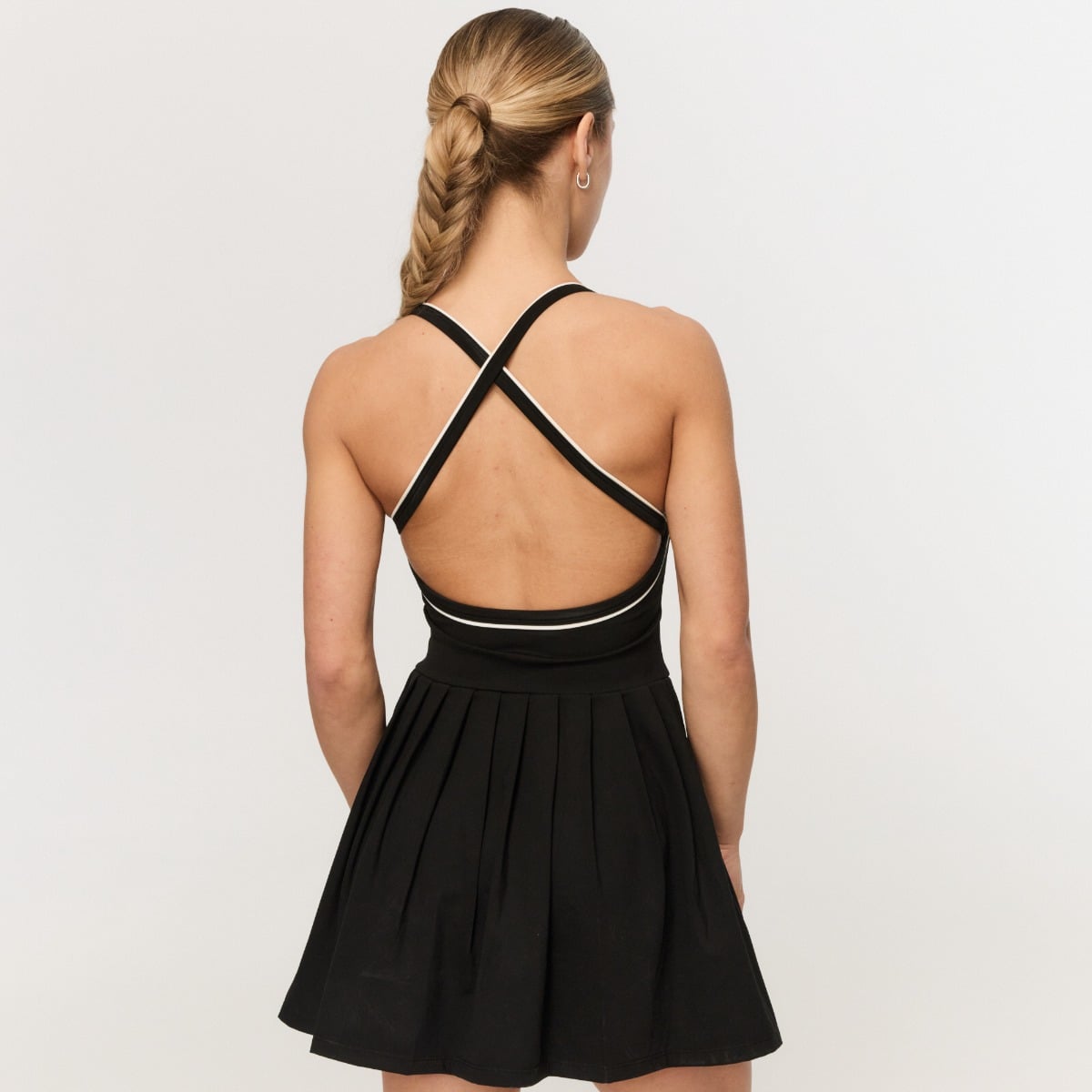 Varsity Sports Dress Black - GymBeam