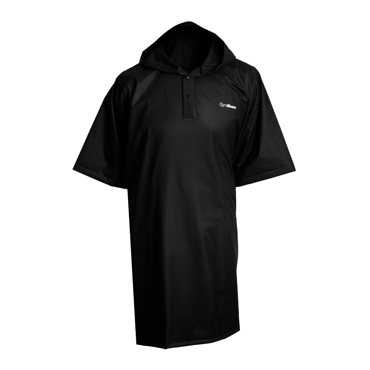Water Resistant Poncho Black - GymBeam