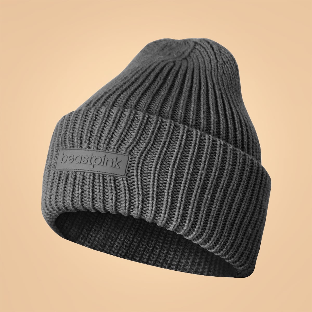 Winter Beanie Silver Black - BeastPink
