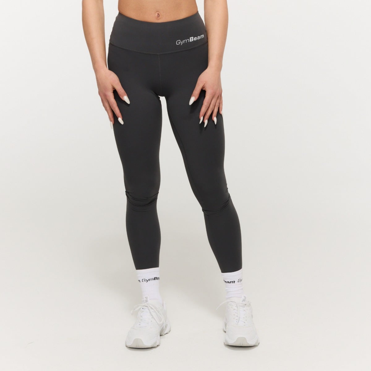 Women‘s BEAT Leggings Charcoal - GymBeam