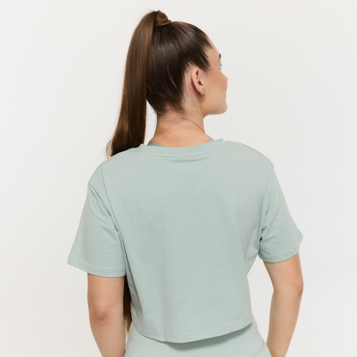 Women‘s Limitless Cropped T-Shirt Eucalypt - GymBeam