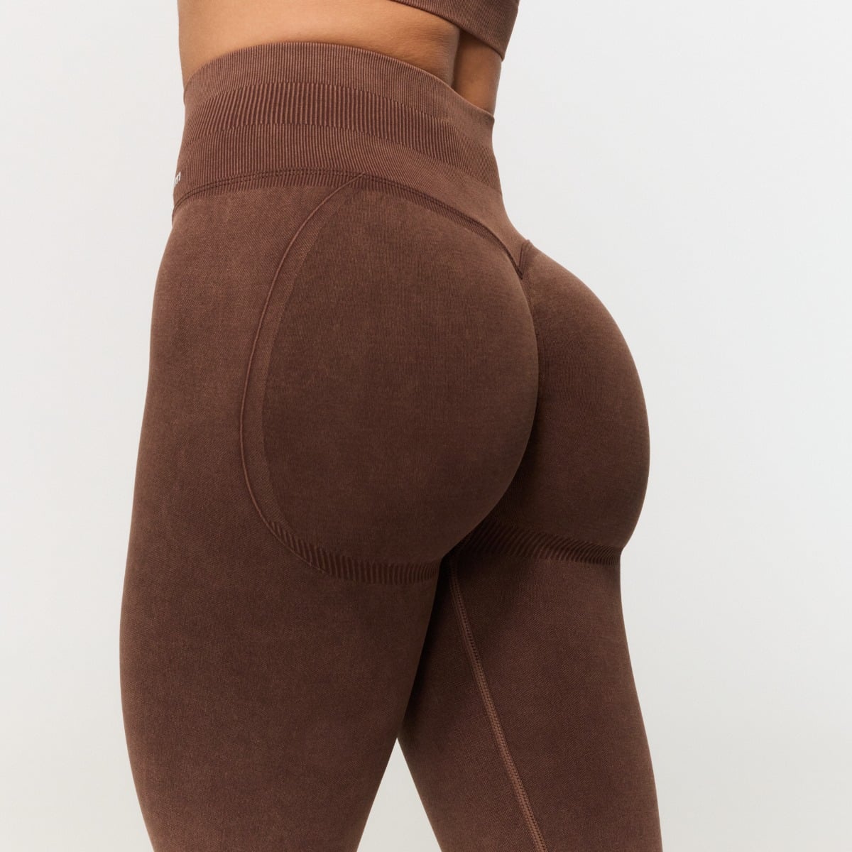 Women‘s Fierce Seamless Leggings Brown - GymBeam